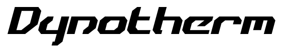 Dynotherm font preview